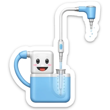 dental irrigator sticker