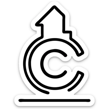 Comedy Central logo, modern icon, simple and bold, minimal color, clear lines, suitable for app or web use sticker