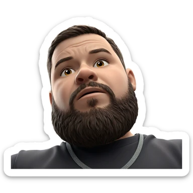 intense gaze of a boy sticker