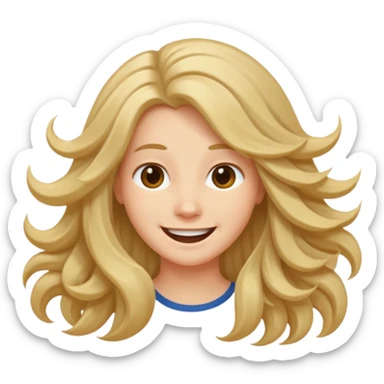 flicking hair emoji  sticker