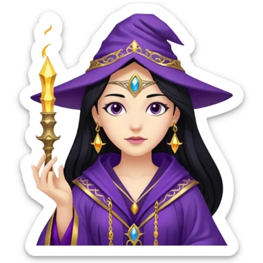 portrait of Elegant sorceress 




 sticker