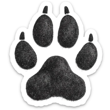 paw,remove background sticker