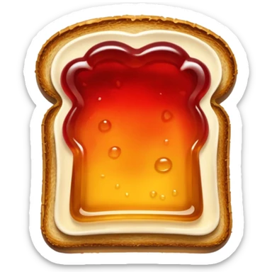 toast with jelly sticker