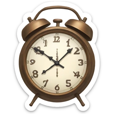 Clock that tea sticker