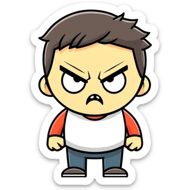 Angry me  sticker