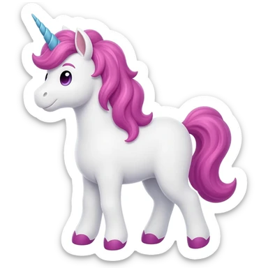 unicorn companion sticker