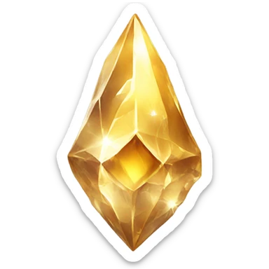 Golden healer Crystal sticker