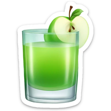 Green Apple juice  sticker