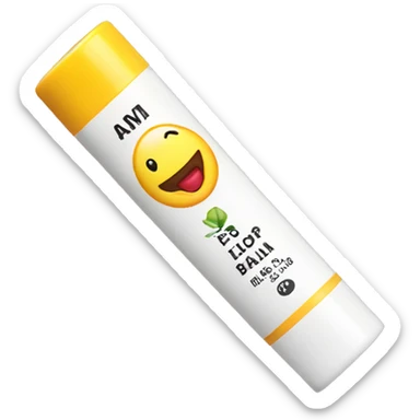 lip balm with label sticker