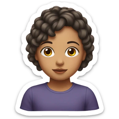 Niña con lazos sticker