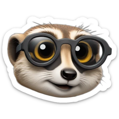 a meerkat that looks like richard gere sticker