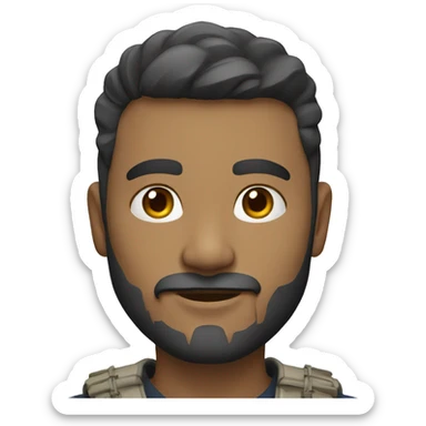 homme meche chatun clair sticker