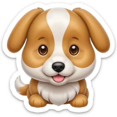 Crea un perrito feliz  sticker