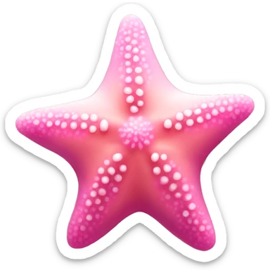 mini Pink Starfish  sticker