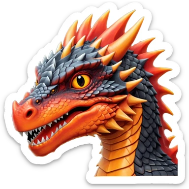 Drogon  from Games of throne character face only sticker