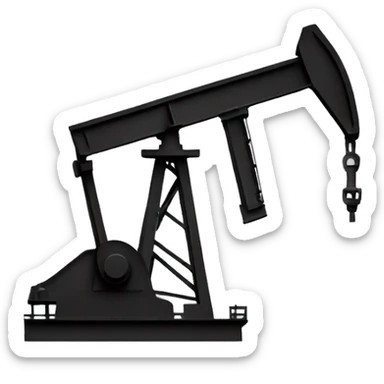 Pumpjack oil sticker