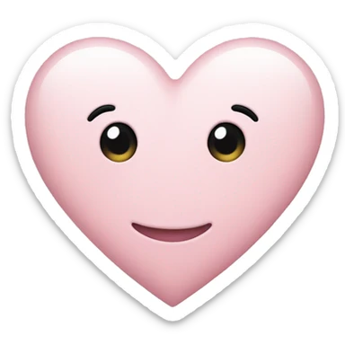Light pink heart  sticker