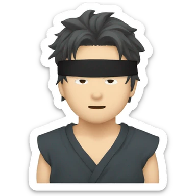Satoru gojo blindfold sticker