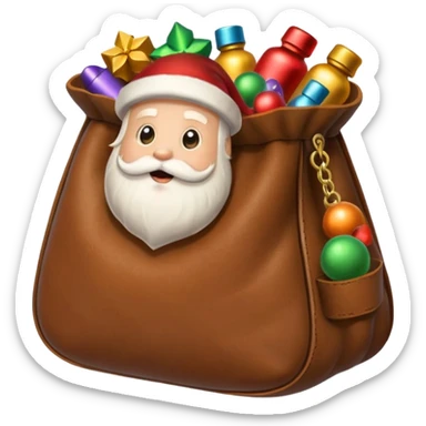 santa pouch sticker