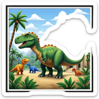 dinosaur Museum sticker