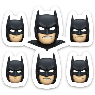batman showing like sticker