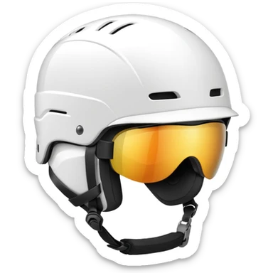 ski helmet no goggles sticker