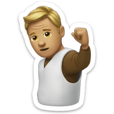 Un mec qui dab sticker