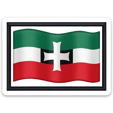 Canton st Gallen Switzerland the flag of saint gallen sticker