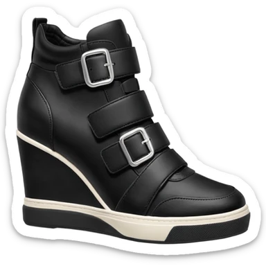 steve madden wedge sneakers hook and loop strap sticker