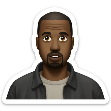 kanye west in vultures era sticker
