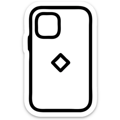 minimalistic icon of a premium phone case, clean lines, simple design, modern, no text sticker
