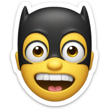 batman Face Blowing a Kiss sticker