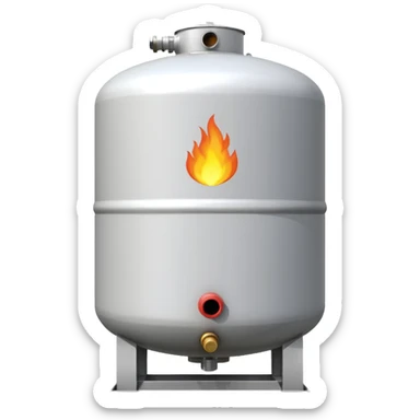 1000 gal residential propane tank white sticker