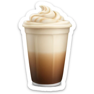 ice latte with no whipped cream sticker