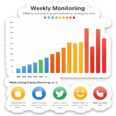 weekly monitoring sticker