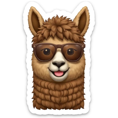 Llama with 🕶️ sticker