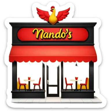 nandos shop sticker