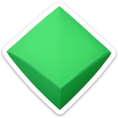 green rhombus sticker