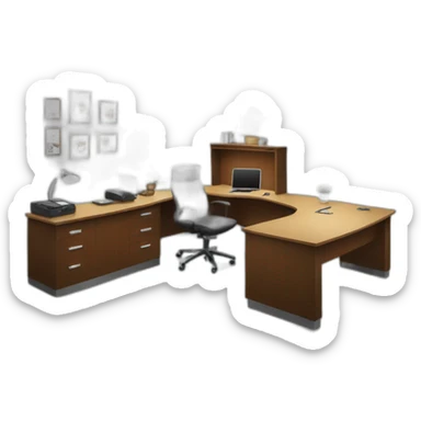 sales office desk sticker