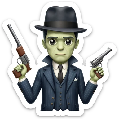 Frankenstein‘s mobster sticker