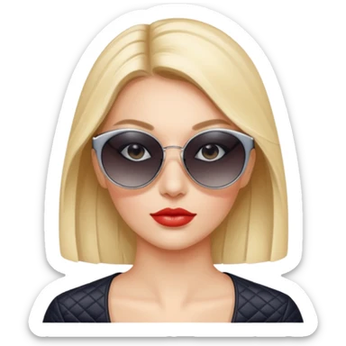 dior women wear sun glasses sticker