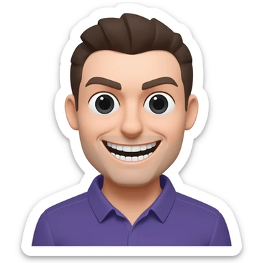 Generate a scary smile sticker