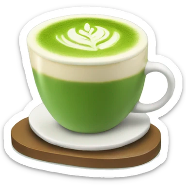 Matcha latte  sticker