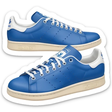 pair of blue adidas Stan Smith sneakers sticker