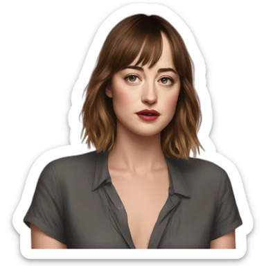 dakota johnson serious sticker