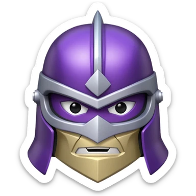 master shredder's helmet from teenage mutant ninja turtles sticker
