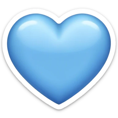 Corazón azul sticker