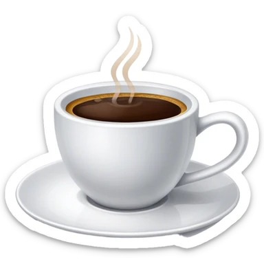 Coffee sticker