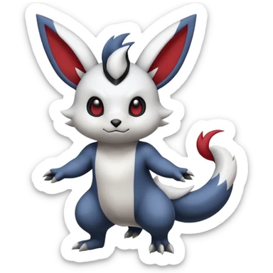 Zangoose-Minccino-Absol-Pachirisu-fusion sticker