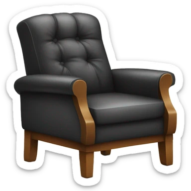 Shoes on chair sticker